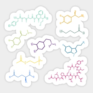 Neurotransmitters Happy Chemicals Sticker Sheet Sticker